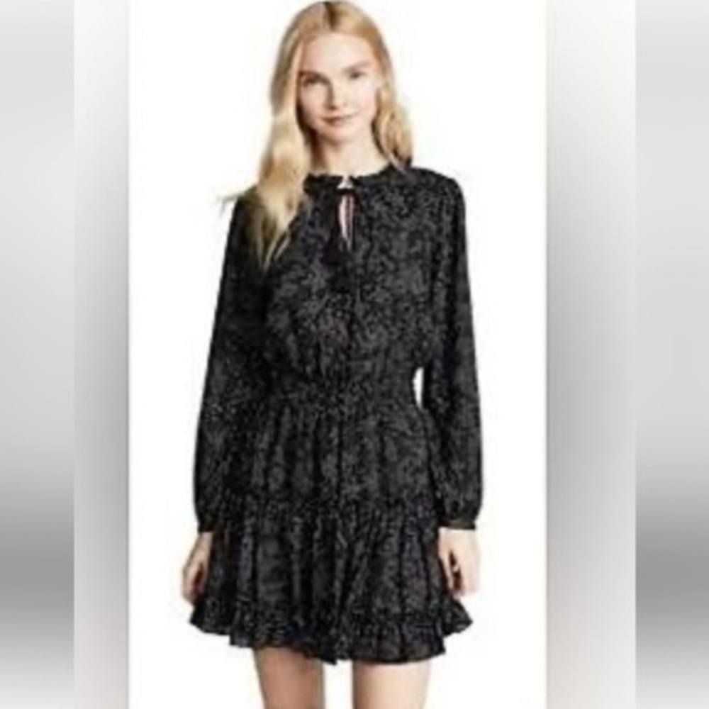 Rebecca Minkoff Rosemary Star-Print
Long-Sleeve Short Dress - XS